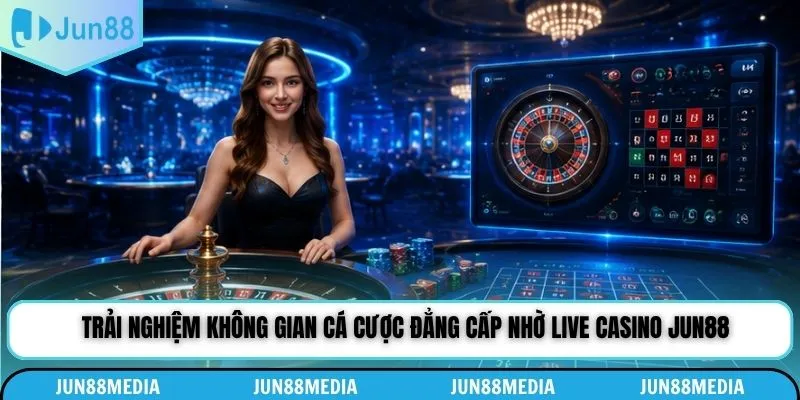 Trải nghiệm không gian cá cược đẳng cấp nhờ Live Casino Jun88